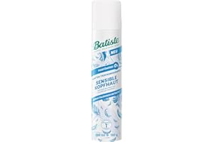 ‎BATISTE Batiste Trockenshampoo Sensible Kopfhaut Parfümfrei, 200 ml, ohne Ausspülen, Haarpflegespray, dermatologisch getestet, sanft zur Kopfhaut, leichte Formulierung für erfrischtes Haar