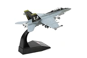 NUOTIE F/A-18 Super Hornet 1/100 Modello da Caccia in Metallo VFA-103 Jolly Roger Finshed Modello di Aereo Militare Pressofuso Kit Precostruiti con Espositore per Collezione o Regalo per Adulti