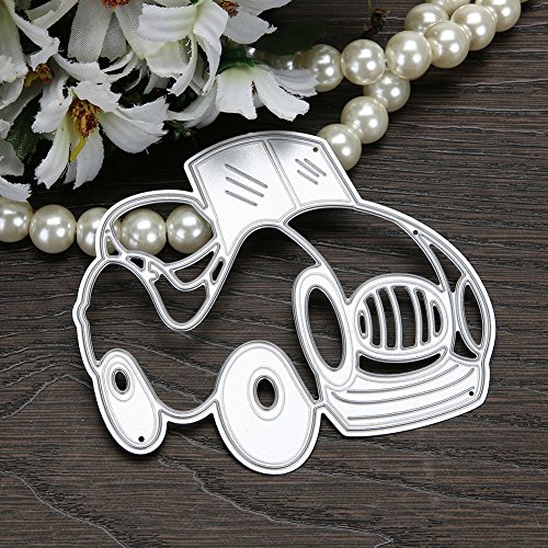 Amazingdeal365 Auto 1 Metall Form Schablonen Schneiden DIY Dekor Sammelalbum Karten Buchzeichen Lesezeichen als Geschenk für Freunde Geburtstag Kinder,Kindergarten Hobby Schule Handarbeit Unterricht usw. Ein tolles Geschenk! - 4