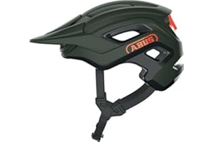 Casco de bicicleta de montaña ABUS CliffHanger - Casco para senderos complicados - Con grandes aberturas de ventilación y sistema de correa TriVider - Para hombre y mujer