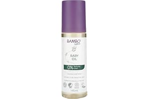 ‎BAMBO NATURE Bambo Nature Baby Oil 145 ml | Mehrzweck-Körperöl für Neugeborene, Babys und Familien | Babyöl zum Baden, Massieren und bei Milchschorf | Zertifizierte Bio-Babypflege für trockene Haut