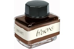 ONLINE Brown Ink 15 ml for Calligraphy, Handlettering, Writing, Converter Refills, Waterbased Ink