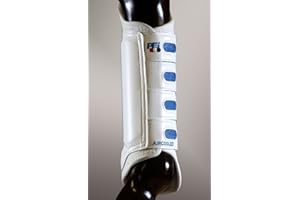 Premier Equine Air Cooled Original Gelände-Gamaschen hinten (L, weiß)