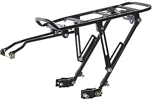 KLOVA Rear Bike Rack Universal Mountain Fat-Tire Bike Cargo Rack Aluminum Alloy Equipment Bike Rear Rack Rear Rack Shelf Cycling Kickstand Hook Hanging Wire Backrest Leg Base Saddle