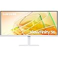 Samsung ViewFinity S6 S65TC Ultra-WQHD 100Hz AMD FreeSync Thunderbolt 4 Monitor, 34 Inch Size, Black
