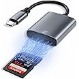 NALACAL UHS-II USB C SD Card Reader, USB C SD 4.0 Memory Card Reader for High-Speed Data Transfer, Compatible with SDXC SDHC UHS-II and UHS-I Cards for Cameras, Laptops, Tablets, and Smartphones
