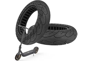 VOLOHAS 60/70–6,5 Pneumatici in Gomma Ruota Piena 10 x 2,5 per Ninebot Max G30/G30D/G30 D2/Scotex H20 Monopattini Elettrici 10 Pollici Pneumatico Solido Antiscivolo a Prova di Foratura (2 PCS)