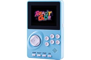 FIOTASY Kids Handheld Video Game Console Built in 100 16-bit Games, Handheld Retro Gaming Console, Trave-friendly Game Console, 2.8" Color Screen, Rechargeable Battery, Handheld Game Console for Boy Girl