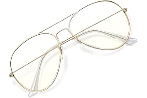 KANASTAL Occhiali Luce Blu Computer Uomo Donna Metallo Riposo Riposanti Lenti Trasparenti anti Affaticamento Blue Light Glasses Per Gioco/Gaming/TV/PC