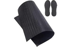 ‎HOBBIESAY HOBBIESAY 2.2mm Dicke Schuh Gummisohle 28x38cm Rutschfeste Ferse Reparatur Pads Schwarze Schuhe Bottom Repair Material Resistant Sole Sheet für Frauen Männer Schuhe