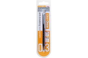 ‎PENTEL Pentel ORENZ PP503 Druckbleistift mit Anti-Minenbruch-Technologie, 0.3 mm, Härtegrad B, schwarz (1 Stück)