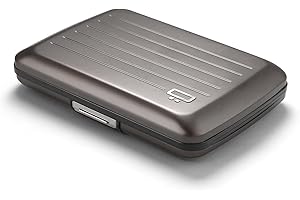 ÖGON SMART WALLETS Porte-Cartes en Aluminium avec Fermoir en métal, Protection RFID Contre la fraude et la démagnétisation, Portefeuille Compact, modèle Smart Case Oslo