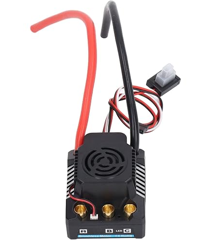 DollaTek ESC 120A Étanche Sans Balais 2-6S – Contrôleur Vitesse 1/10 1/8 RC Voiture