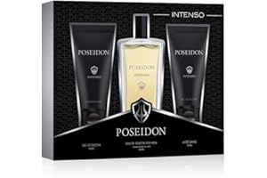 POSSEIDON Instituto Español Pack Perfume Hombre - Poseidon Intenso - Perfume, Gel de ducha y After Shave
