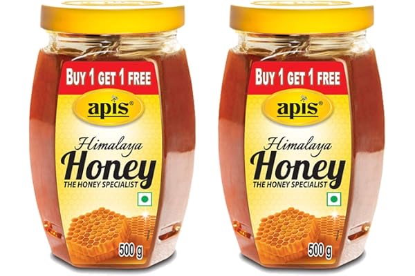 Apis Himalaya Honey, 500g (Buy 1 Get 1 Free) Pure No Added Sugar or Adulteration