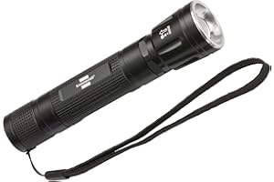 Brennenstuhl Lampe de poche LED rechargeable, avec focus LuxPremium, 350 lumen (IP44)
