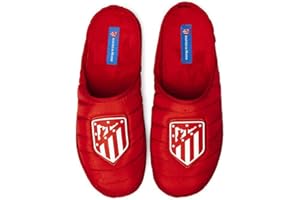 MARPEN SLIPPERS, Zapatillas de Casa de Invierno Oficiales del Atlético de Madrid de Fútbol Acolchadas para Hombre o Mujer