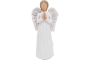 ACTLATI Prayer Angel Guardian Angel Figurine Sculpted Hand-Painted Figure Praying Angel, Encouragement Present,Gifts To Show Love, Sympathy, Gratitude, Bereavement,Friendship or Prayer