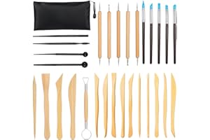 AGOGUE 30 strumenti per modellare, strumenti per ceramiche, set di strumenti per modellare, strumenti per la modellazione, strumenti in argilla polimerica con custodia, strumenti per sculpting per artisti