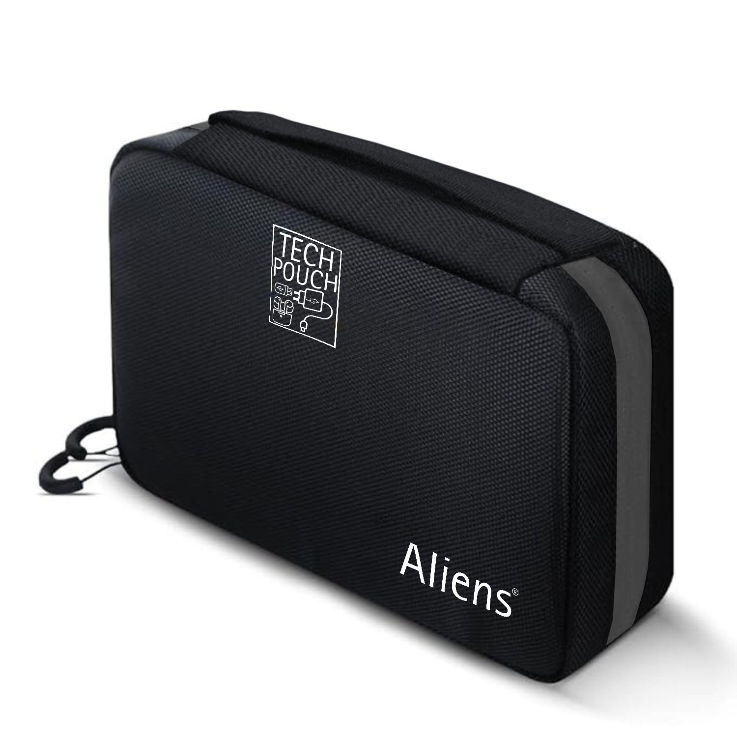 Aliens Tech Organizer Polyester Water-Repellent Case Bag Pouch Multi Pocket for Hard Disk Cable Pendrive Powerbank & Other Gadget Electronic, ipad,Laptop,PC Accessories,Toiletry Organiser Travel Kit