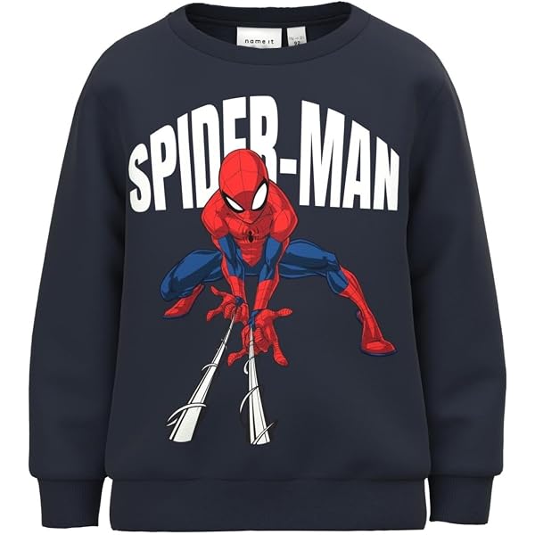 NAME IT Jungen NMMJOX Spiderman Sweat BRU NOOS MAR Sweatshirt, Dark  Sapphire, 92 : Amazon.de: Fashion