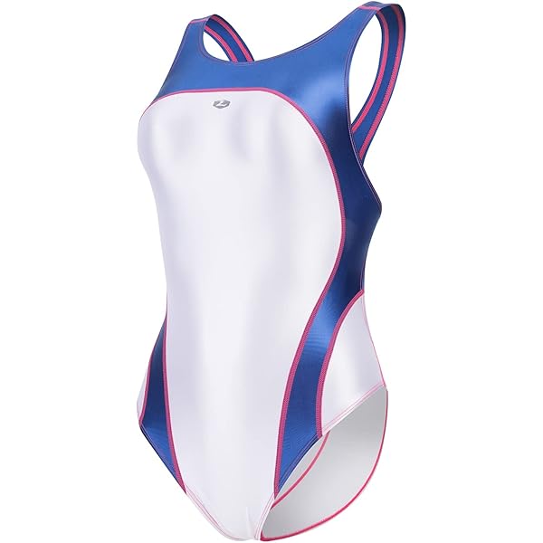 LEOHEX Dames badpak met hoge hals, wetlook, matte coating aan de achterkant met ritssluiting, hoge benen, slanke badmode, Groen, XL