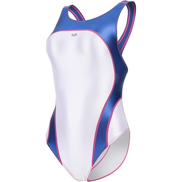 LEOHEX Dames Badpak Wetlook Hoogglans - Super Glanzend Met Contrasterende Naden - Verschillende Maten
