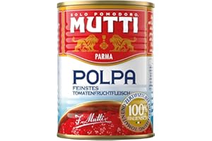 ‎ITALIAN GOURMET E.R. 48x Mutti polpa di Pomodoro Tomatenpulpe Tomaten sauce 100% Italienisch 400g dose + Italian gourmet Polpa