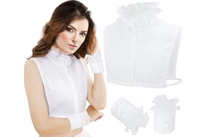 XEPST 2 Szt. Odpinany Kołnierz Kobieta Koszula Bluzka Pół Fałszywy Dickey Dekoracyjny dla Kobiet