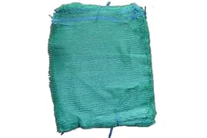 AWENTA Lot de 100 Filets Verts 50 cm x 80 cm 30 kg avec Cordon de Serrage