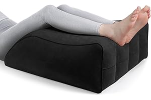 BLABOK Cuscino per gambe rialzato, cuscino per gambe gonfiabili, comfort cuscini per sollevamento gambe dormienti, migliorare la circolazione sanguigna e la qualità del sonno, ridurre il gonfiore