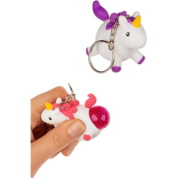 Porte-clés Licorne En Peluche Mignon - Accessoire Pour Sac à Dos, Clés, Cadeau Fête - 18 Cm - 2