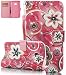 Produktbild Samsung Galaxy Xcover 4 Hülle(5,0Zoll), Roreikes PU Leder Bookstyle Handyhülle Tasche mit Strap Portable Handytasche Etui Soft Silikon Folio Schale Schutzhüllen [Brieftasche] Leder Hülle Kreativ Lanyard Strap Muster Ledertasche Flip Case Wallet Cover Folio Klapphülle Magnetverschluss Standfunktion-Tulip Blume