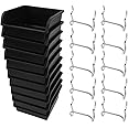 NUZAMAS Pack of 10 Fits Peg-Board Bins 3.9 x 3.9 inch Kit for Parts Storage Accessories Organizing Hardware Small Parts Hobby Supplies (Black), Small Business Grocery Store Display