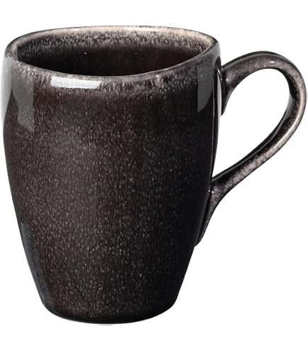 Broste Copenhagen Tasse ‚Nordic Coal‘ – Anthrazit/Schwarz, 8 Cm Durchmesser – Spülmaschinen- & Mikrowellengeeignet