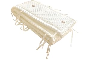 ZIROXI Paracolpi Neonato, Morbido,Traspirante Paracolpi Lettino Neonato Lavabile,Completamente Protettivo Paracolpi Lettino Antisoffoco per La Sicurezza del Bambino,240x28cm
