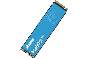 Biwin Disque SSD M350, PCIe 4.0 NVMe M.2, jusqu'à 6 000 Mo/s, Gestion Thermique graphène et HMB, Interface PCIe Gen4x4, Compatible avec Ordinateurs de Bureau, Mini PC PS5 (1to)