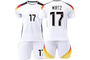 FAMZUNEU Neu Deutschland Trikot Em 2024, Fußball Trikot-Fans T Shirts Jungen Herren Heim Fussball Trikots Kinder Erwachsene Fußballtrikots T-Shirt