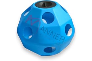 MANNER PRODUCTS Hay Ball Feeders for Horses and Ponies (Free Delivery) (Light Blue, 50mm)