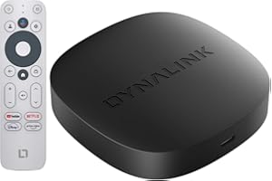 KINHANK Google TV Box - 4K Smart TV Box HDR10+ UHD, Dolby Audio, Unterstützung Google/Netflix Zertifiziert, 2GB+16GB, 2.4G+5G WiFi, BT5.0, Streaming Media Player, Google Assistant, Screen Mirror