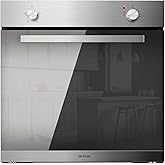 Cecotec Horno Integrable Bolero Hexa C126000 Mirror A. 2800 W, 77 L de capacidad, 4 funciones, Steam Assist, Steam EasyClean,