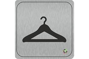 SOCIAL CRAZY TARGHE ADESIVE ALLUMINIO - Targhette Autoadesive, Impermeabili Lavabili, uffici, Pub, Banche, aziende, ufficio (GUARDAROBA)