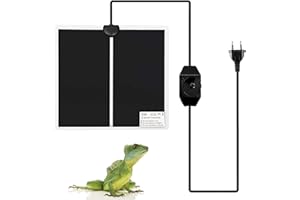 GUUFOO Tappetino Riscaldante Rettile,5w Tappetino Riscaldante,Tappetino Riscaldante Non Adesivo,Tappetini Riscaldanti Animale per Rettili Lucertola Geco Serpenti Tartaruga Ragno Anfibi