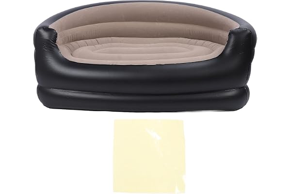 TOPINCN Uppblåsbar Soffa, PVC och sammet.