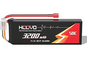 HOOVO 3S Lipo RC Battery 11.1V 50C 3200mAh Lipo Batteries with Deans T Plug Battery for RC Car RC Helicopter Aeroplane Quadcopter RC Models
