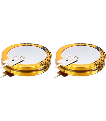 2 Pcs 2.7V 2F Farad Capacitor,0.31 X 0.31 X 0.59" Aluminum Super - View #10