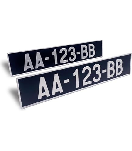 SkinoEu® 2 X Vinyle Autocollants Plaque D'Immatriculation Auto Voiture Identifiant United Kingdom Flag Union Jack Great Britain Royaume-Uni UK GB Drapeau National De Grande Bretagne QV 1