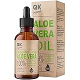 OLIO DI ALOE VERA - Puro e Naturale - Flacone in vetro da 100 ml - Trattamento Intensivo per Viso, Corpo e Capelli