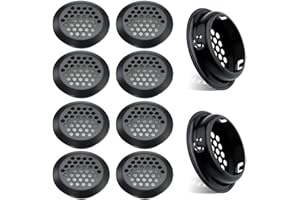 CHENYU 10 sztuk Kratka Okrągła wentylacja Czarny 53mm Stal nierdzewna Kratka wentylacyjna