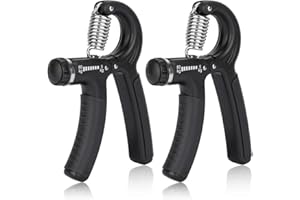 peinat 2 Pièces Muscleurs de Main Pince à Main Hand Grip avec Plage de Résistance Réglable 5-60 Kg pour La Récupération des Patients Souffrant de Blessures à La Main, Les Athlètes et Les Musiciens